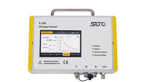 S 120 oil vapour sensor with display and data logger