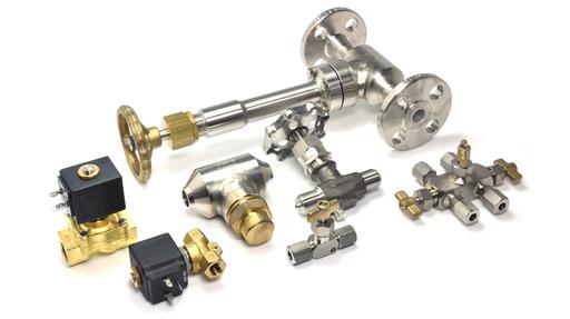 manual and solenoid operated cryogenic valves