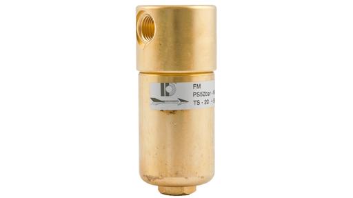 brass 1/4" filter for air, gas or liquids
