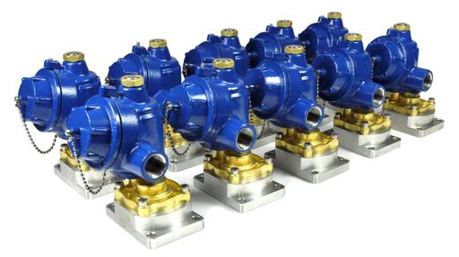 L65U series direct actuator mount solenoid valves EExd
