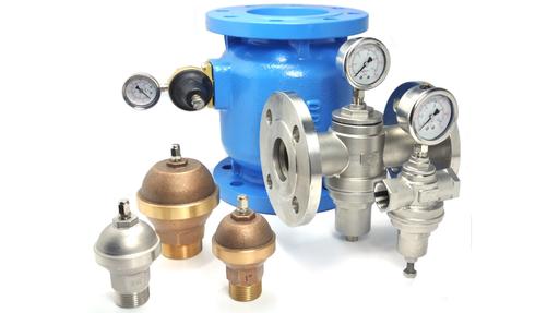 Pressure reducing, pressure relief, pressure sustaining, hammer arrestors