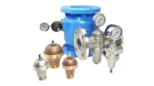 Pressure reducing, pressure relief, pressure sustaining, hammer arrestors