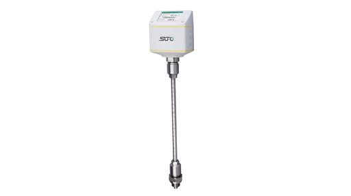thermal mass flow sensor for dry gases