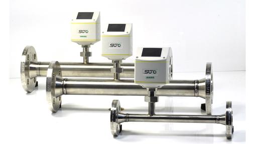 Inline flanged thermal mass flow meters