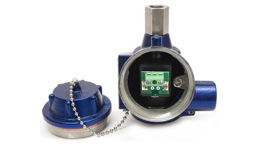 Blue housing for NADI EExd solenoid valves