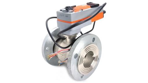 flanged ball valve with electric spring return actuator