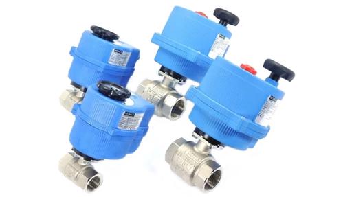 ball valves with electric actuators