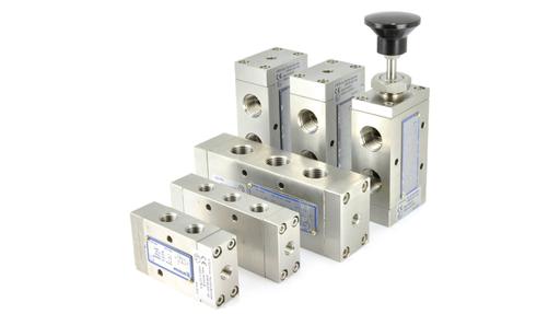 3/2 & 5/2 1/4" & 1/2" stainless steel pneumatic spool valves hand or pilot operated