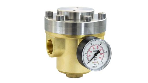 1POR2 1" dome loaded brass pressure regulator