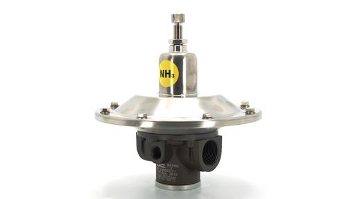 R4160 aluminium low pressure regulator with stainless steel internals, ideal for ammonia