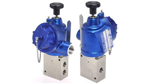 F Series 3/2 manual reset solenoid valves