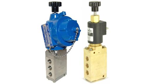 G63 series 5 way manual reset solenoid valve