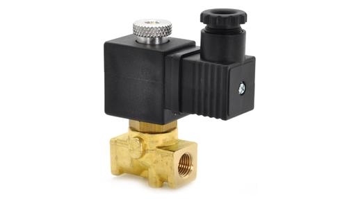 N02 1/8″-1/4″ 2/2 Normally Open Solenoid Valve Brass Body