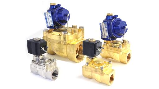 L66 series solenoid valves brass or stainless steel 