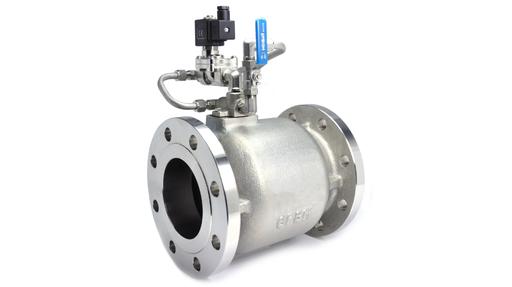 Large bore high flow axial solenoid valve stainless steel