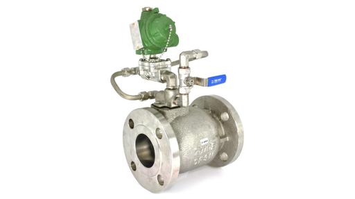 High flow axial P05 solenoid valve with IP67 pilot