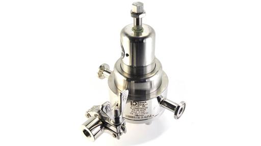 Custom 3TCR2 nitrogen pressure regulator 1/2" tri-clamp