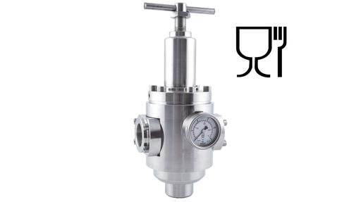 Pressure regulators certified to EC 1935/2004 for food contact materials